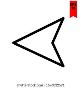 illustration of arrow flat icon