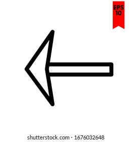 illustration of arrow flat icon