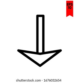 illustration of arrow flat icon