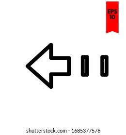 illustration of arrow flat icon