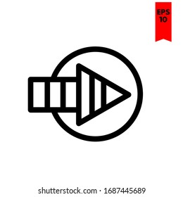 illustration of arrow flat icon