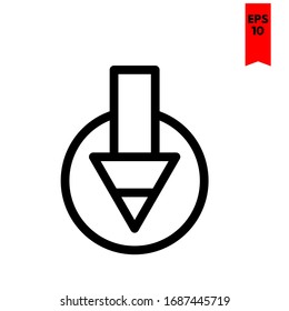 illustration of arrow flat icon