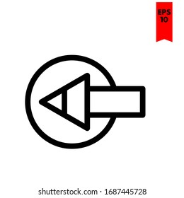 illustration of arrow flat icon