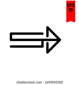 illustration of arrow flat icon