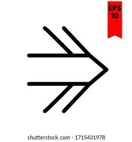 illustration of arrow flat icon