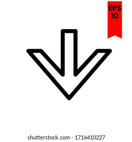 illustration of arrow flat icon