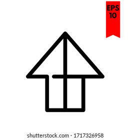 illustration of arrow flat icon