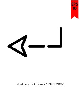 ilustración de icono plano de flecha