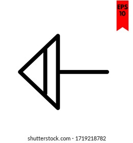 Illustration of arrow flat icon
