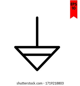 Illustration of arrow flat icon