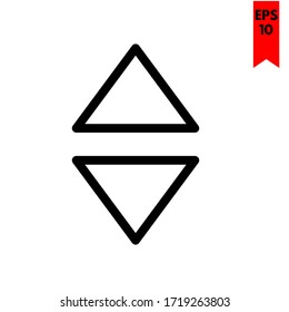 Illustration of arrow flat icon