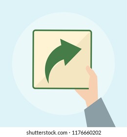 Illustration des Pfeilsymbol