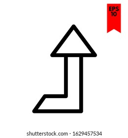 illustration of arrow up icon