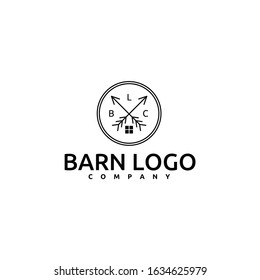 Illustration Arrow Icon For Farm Barn Sign Vintage Logo Design Vector