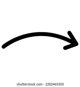 Illustration of arrow line icon