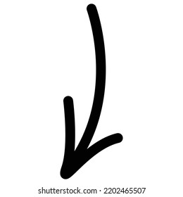 Illustration of arrow line icon