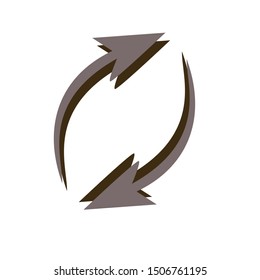 illustration of arrow on white background