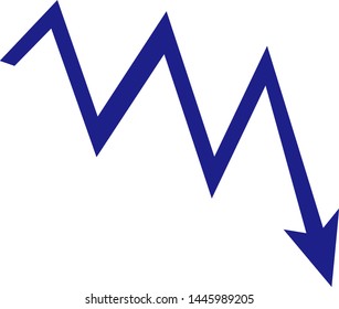 Illustration of an arrow pointing down