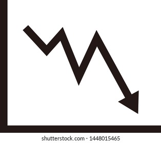 Illustration of an arrow pointing down.
Illustration of line graph