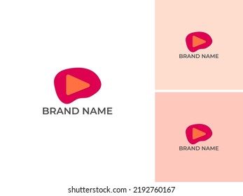 ILLUSTRATION ARROW, TRIANGLE, PLAY BUTTON LOGO ICON DESIGN VECTOR 