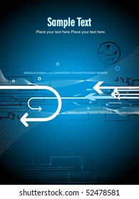 illustration of arrows with abstract background