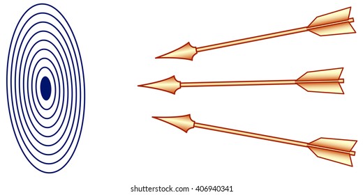 Illustration of the arrows and target icon