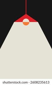 Illustration art abstract light lamp interrogation dark