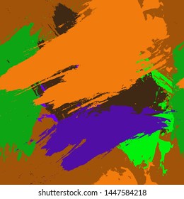  Illustration art brush, bright colors.Pattern. Vector graphics.