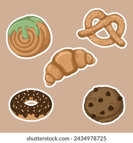 illustration art cookie bundle sticker