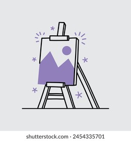 Illustration of the art and creative symbol