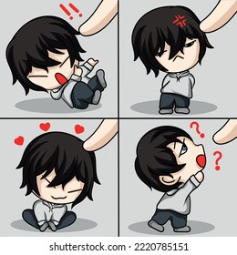 Illustration Art cute Chibi Junge-Design