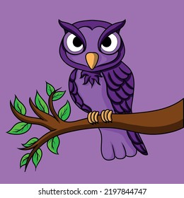 illustration art cute owl chararter design