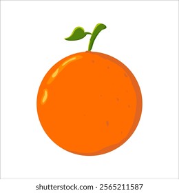 Illustration art of orange fruit