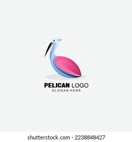 illustration art pelican design colorful