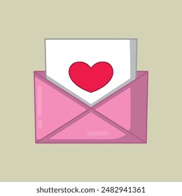 illustration art pink letter sticker design