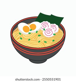 illustration art ramen japanese food sticker vector design