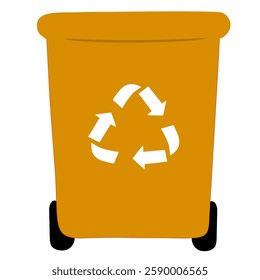 Illustration art rubbish bin. Rubbish Bin Vector Icon Symbol Set for Recycling Waste. Pictograms on Circles. Trash Can Vector Flat. Eco friendly label illustration