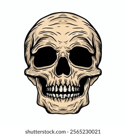 illustration art skull art tattoo and t-shirt design premium vector