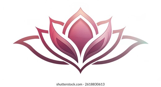  Illustration art of a stylish flower logo. isolated on white background.Vector art.