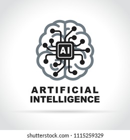 Illustration of artificial intelligence concept abstract design