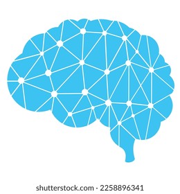 illustration of Artificial Intelligence with a shape like a human brain