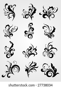 illustration of artistic tattoos background