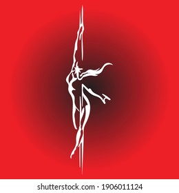 Ilustración de una bailarina de polo.
