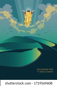 An Illustration Of The Ascension Day Of Jesus Christ