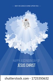 An Illustration Of The Ascension Day Of Jesus Christ
