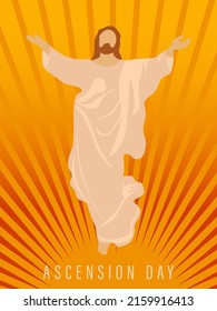 Illustration of The Ascension Day of Jesus Christ.