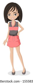 Illustration of an Asian girl