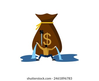 Illustration of asset and financial leaks