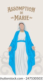 illustration assomption de Marie art