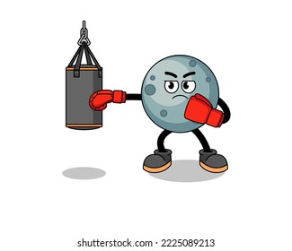 Illustration of asteroid boxer , character design